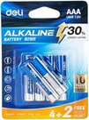 Deli Alkaline batteries AAA LR03 4+2pcs