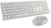 Dell Keyboard and Mouse KM5221W Pro Wireless, RU, 2.4 GHz, White