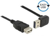 Delock Cable AM-AF 2.0 0,5m black angled up/down-USB