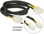 Delock Cable Extension EPS(M) (2x4PIN)->EPS(F)8PIN 44cm
