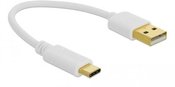 Delock Cable USB-C - USB-A 2.0 0.15m white