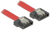 Delock Kabel SATA DATA III (6GB/S) F/F 50cm with metal latches FLEXI red