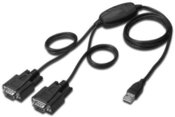 Digitus Cable USB 2.0 adapter to 2xRS232 (COM) (Chipset: FTDI / FT2232H)