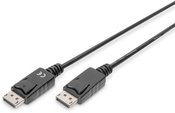 Digitus Connection Cable DisplayPort with snaps 1080p 60Hz FHD Type DP / DP M / M black 1m
