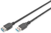 Digitus Extension Cable USB 3.0 SuperSpeed Type USB A/USB A/Z black 3,0m