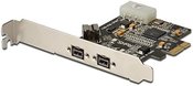 Digitus, PCI Express card 2x FireWire B External, 1x 9-Pin Intern 800MBPs,