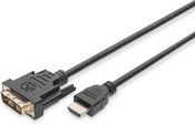 DIGITUS HDMI adapter cable Type A-DVI 3m Full HD