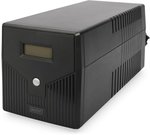 Digitus Line-Interactive UPS DN-170076, 2000VA/1200W 12V/9Ah x2 battery, 4x CEE 7/7, USB, RS232, RJ45,LCD, Simulated sine wave, 198 x 158 x 380 mm, Weight: 10.5 kg