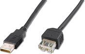 Digitus Extension Cable USB 2.0 High Speed Type USB A/USB A/Z black 1.8M