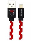 Disney Cable USB Lightning 1m Disney Minnie dots red