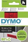 Dymo D1 12mm Black/Red labels 45017