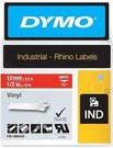 Dymo Rhino Label IND, Vinyl 12 mm x 5,5 m white to red