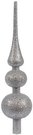 Eglutės papuošalas viršūnei sidabrinės sp. plastik. 29,5x7x7 cm 112479 KLD