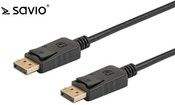 Elmak Cable DisplayPort M - DisplayPort M, version 1.2, 4K, gold-plated tips, 2m SAVIO CL-136