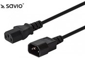 Elmak Power cord extension cable C13 / C14 Savio CL-99 10 pcs. 1.2m pack