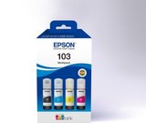 Epson 103 EcoTank Ink Cartridge, Black, Cyan, Magenta, Yellow, Multipack 4-colours