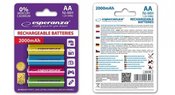 Esperanza Rechargeable Batteries AA 2000mAh