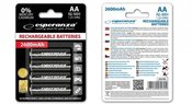Esperanza Rechargeable Batteries AA 2600mAh 4pcs