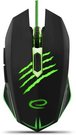 Esperanza WIRED FOR PLAYERS MOUSE 6D Optical USB MX209 CLAW GREEN