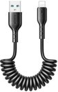Fast Charging cable for car Joyroom USB-A to Lightning Easy-Travel Series 3A 1.5m, coiled (black)