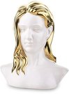 Figūra Moters veidas keramikinė baltos/aukso sp. 24x19x10 cm 136019