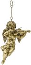 Figūrėle Angeliukas su smuiku pakabinamas aukso sp. 25x11x11 cm 121278