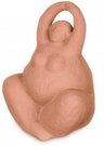Figūrėlė Moteris Yoga keramikinė rusva 11x14x18 cm Giftdecor 94256