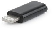 Gembird USB Type-C adapter (CF/8pin M), Black
