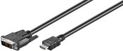 Goobay 50580 DVI-D/HDMI™ cable, nickel plated, 2m, Black