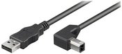 Goobay USB 2.0 Hi-Speed Cable 90°, Black Goobay