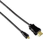 Hama HDMI/HDMI-micro cable 0,5 m High Speed ethernet 74239
