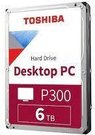 HDD|TOSHIBA|P300|6TB|SATA 3.0|128 MB|5400 rpm|3,5"|HDWD260UZSVA
