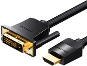 HDMI to DVI Cable 2m Vention ABFBH (Black)