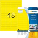 Herma Labels yellow 45,7x21,2 20 Sheets DIN A4 960 pcs. 4366