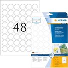 Herma Round Labels 30mm white 25 Sheets 1200 pcs. 4387