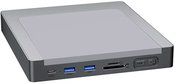 INVZI MagHub 8-in-1 USB-C dokovací stanice / rozbočovač pro iMac s SSD Bay (šedá)