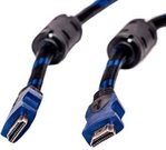 Cable HDMI - HDMI, 3m, 1.4 ver., Nylon, gold plated