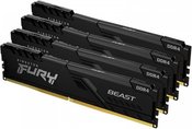 Kingston Memory DDR4 Fury Beast 128GB(4*32GB)/2666 CL16