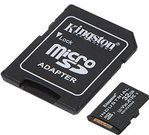 Kingston UHS-I 32 GB, microSDHC/SDXC Industrial Card, Flash memory class Class 10, UHS-I, U3, V30, A1, SD Adapter