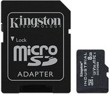 Kingston UHS-I 8 GB, microSDHC/SDXC Industrial Card, Flash memory class Class 10, UHS-I, U3, V30, A1, SD Adapter