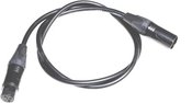 L-2T2S microphone cable 6,0mm, XLR (M) / XLR (F) 0,3m, BLK