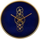 Laikrodis sieninis mėlynos/auksinės sp. metalinis 45,5x45,5x7,5 cm 147324