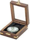 Laikrodis su grandinėle žalvarinis medinėje dėžutėje NI4313A SAVEX