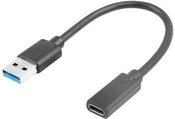Lanberg Adapter USB TYPE-C (F) AM 3.1 15 cm