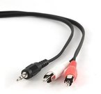 Lanberg Cable audio minijack 3.5mm (M) 3 PIN-> 2xRCA (chinch)(M) 2.5m OEM