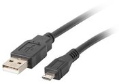 Lanberg Cable USB 2.0 micro AM-MBM5P 0.3M black