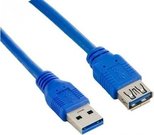 Lanberg Extension cable USB 3.0 AM-AF blue 1.8M