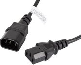 Lanberg Extension power cable IEC 320 C13 - C14 1.8M black