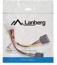 Lanberg Power cable Molex - SATA x2 M/F 15cm