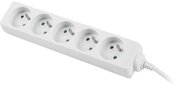 Lanberg Power strip 1.5m, white, 5 sockets, cable made of solid copper